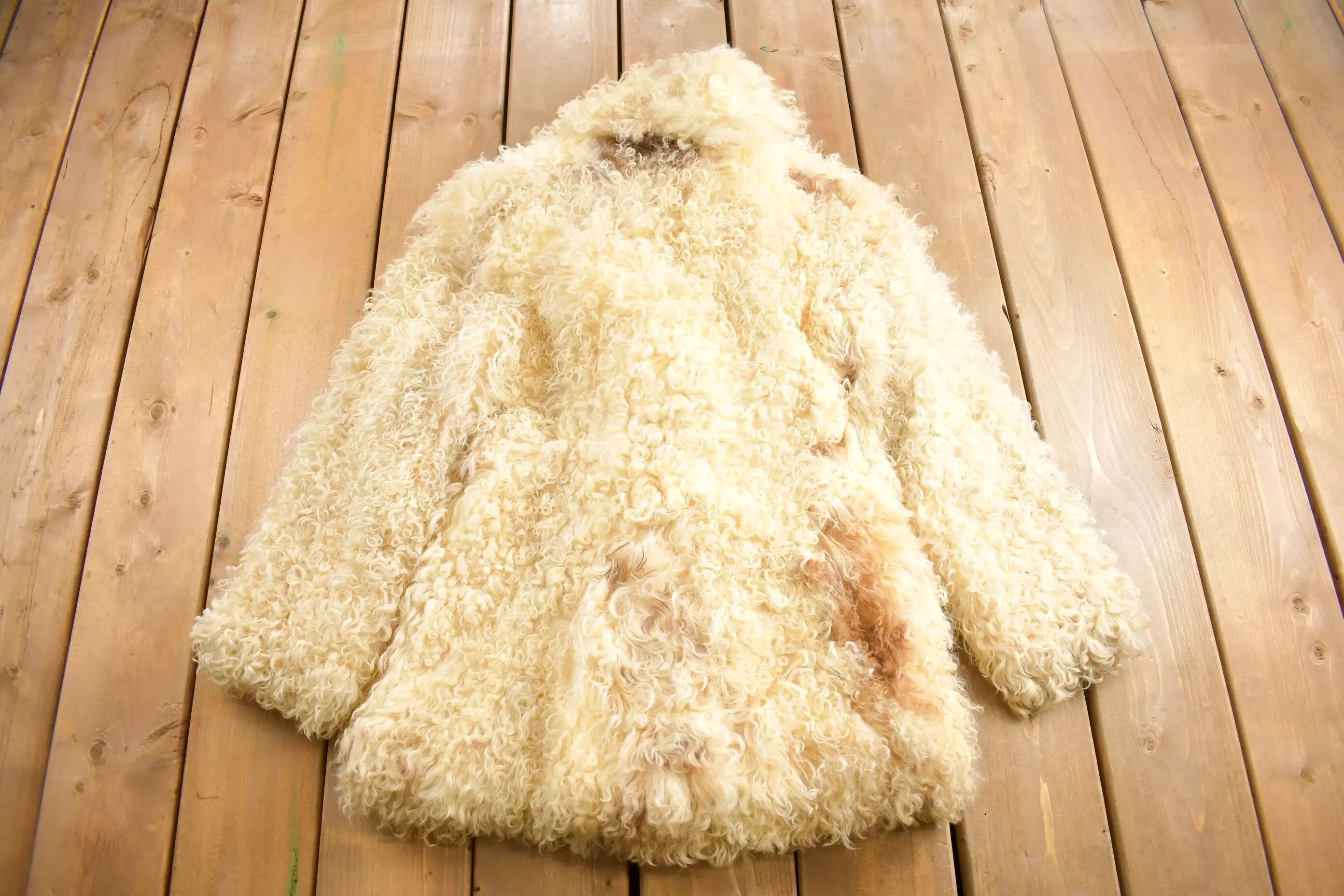 Vintage 1960s Mongolian Sheep Fur Coat / Sears Fashions / Streetwear / True Vintage / Fur Jacket / Womenswear