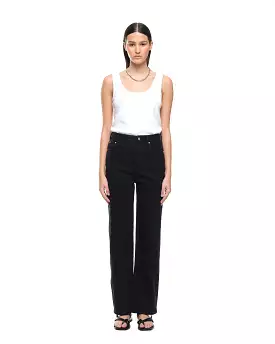 WIDE LEG JEAN - BLACK WASH