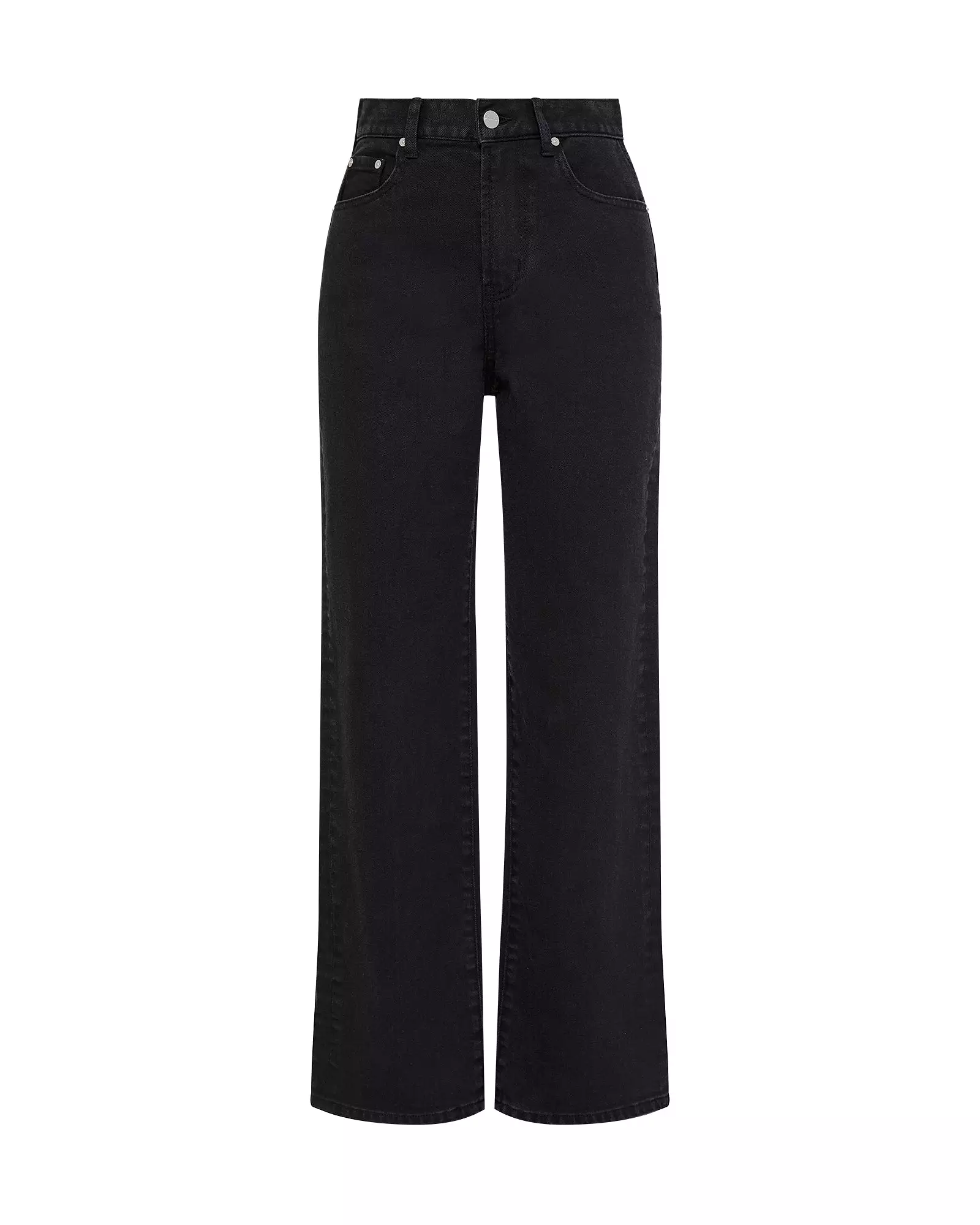 WIDE LEG JEAN - BLACK WASH