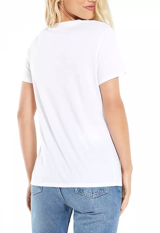 Z Supply - Kasey Modal V-Neck Tee White